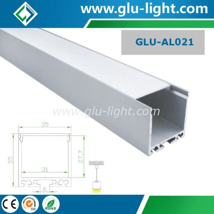 6063 T5 Alu Led-profil for kanallist, anheng lineære aluminiums-led-profiler