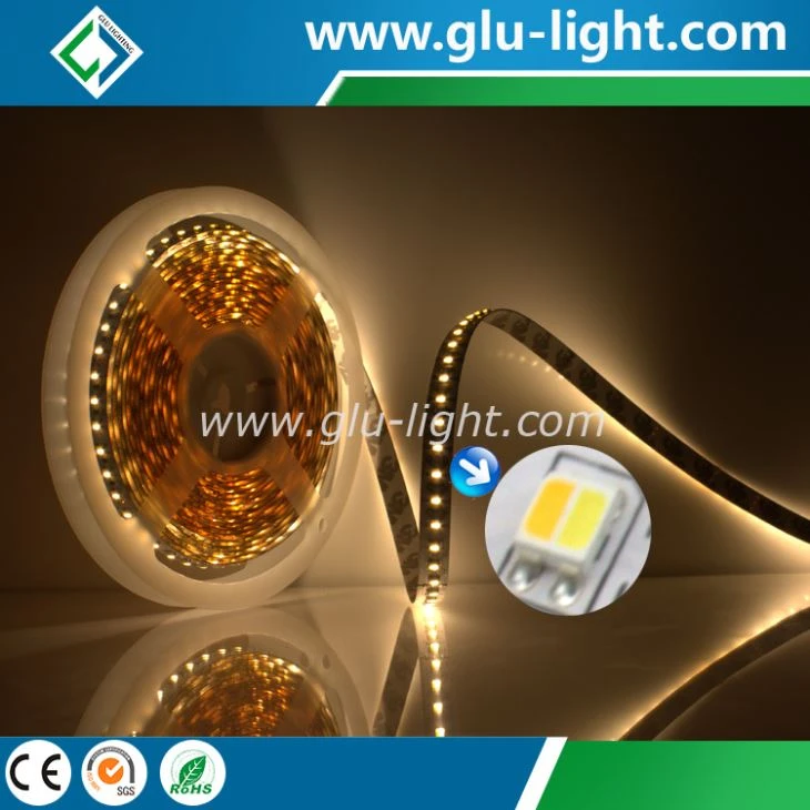 3 year warranty 4 OZ PCB 2 colors in one smd 3527 led strip, 24V 120led/s 