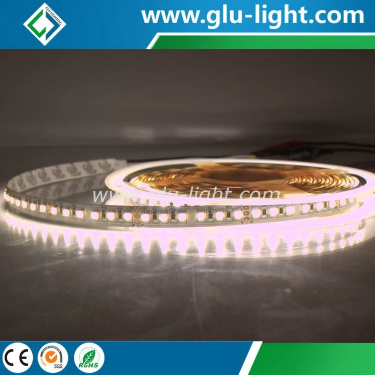 2 colors in 1 CCT changeable 3527 led strip, Ra80/Ra90 24V 120 leds/m