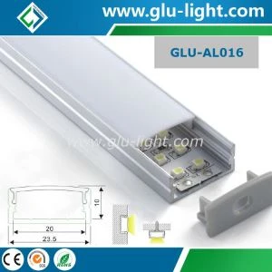 Kina Alu Led-kanal med PC-deksel End Cap Monteringsklemmer For Led Strip Light